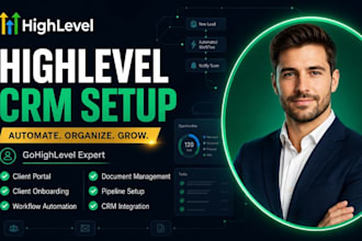 setup gohighlevel client portal client onboarding document management workflows