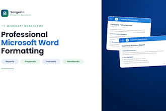 professionally format microsoft word documents
