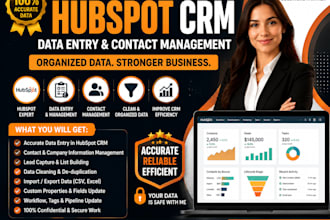 do hubspot CRM data entry and contact management