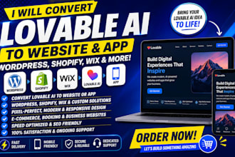 convert lovable to app wordpress shopify website loveable ai lovable wix design