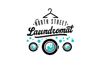 design laundromat cleaning fresh wash logo