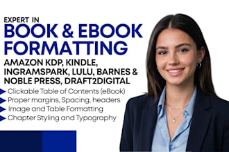 do kdp formatting, kdp interior design, ingramspark formatting, amazon kdp