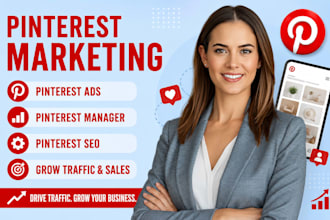 setup and manage your pinterest ads campaigns, SEO,pins and  boards optimization
