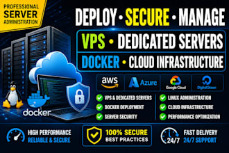 deploy, secure, and manage vps dedicated servers docker and cloud infrastructure