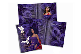 funeral program, obituary program, memorial program, and funeral flyer