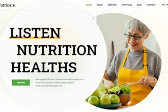 build squarespace nutritionist website meal planner website wellness coaching