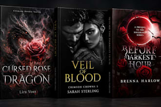 design ebook cover design, fantasy, romance, dark romance and kdp cover design