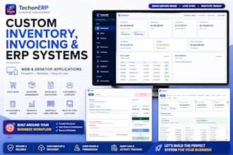 build a custom inventory invoicing or erp system