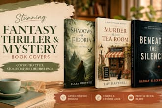 design stunning fantasy, thriller, and mystery book covers