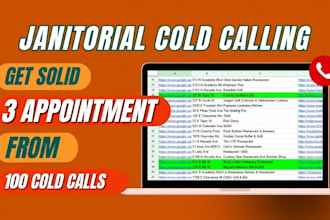 janitorial cold calling, cold calling janitorial cleaning services, cold caller