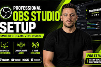 professionally configure obs studio for live streaming and recording