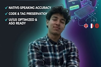 localize your game or app into natural arabic or english