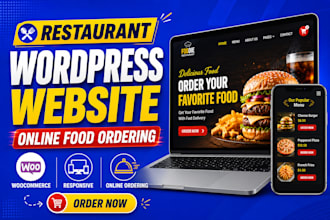 create a restaurant wordpress website with online ordering