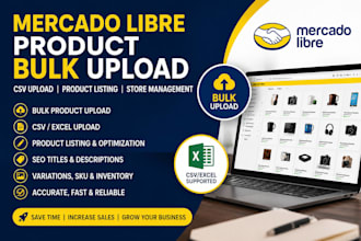do mercado libre product bulk upload, product listing, CSV listing upload