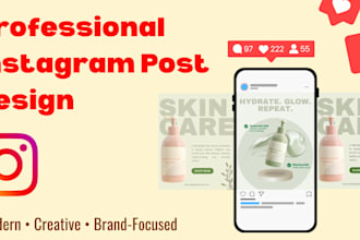 design eye catching instagram posts and carousels