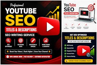 write youtube titles and description for your videos