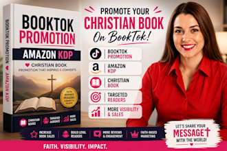 design modern booktok, amazon kdp, and christian book graphics for authors