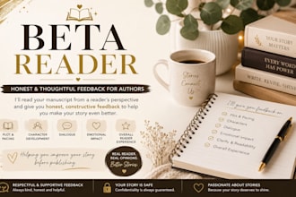 beta read your novel with honest reader feedback