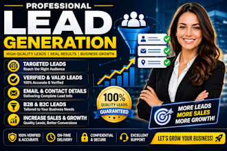 provide b2b lead generation and geo targeted lead prospecting services