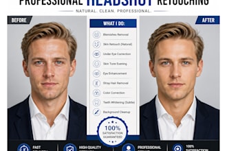 do professional headshot retouching and skin editing