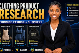 research winning clothing products and reliable suppliers