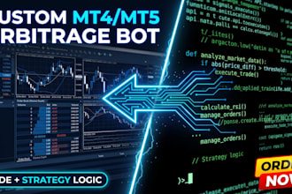 build a forex arbitrage trading bot with mt4 mt5 integration