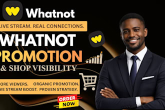 whatnot promotion, product listing and virtual assistant services