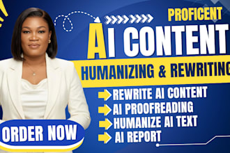 humanize ai content, proofread ai text, ai content rewriting, ai content editor