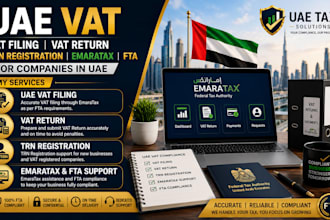 uae vat vat filing vat return trn registration emaratax fta for companies in uae