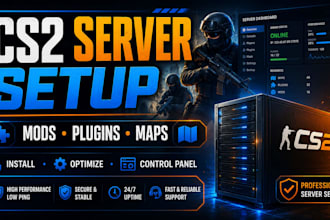install and configure your cs2 server with plugins mods maps and game panel