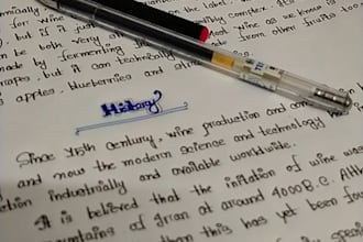 create elegent handwritten notes,letters and custom documents