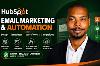 setup hubspot email marketing, email templates and automation