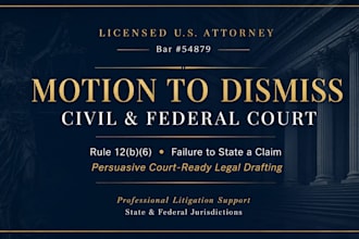 draft a powerful motion to dismiss a civil complaint