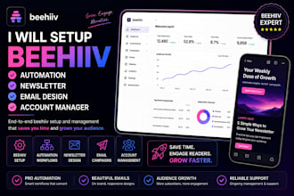 setup beehiiv automation beehiiv newsletter email design beehiiv account manager