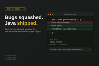 bug fixes and debugging