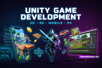develop a unity 2d 3d mobile game as a professional unity game developer