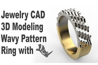 do jewelry cad design, 3d model,3d printing, rendering, stl, ring design