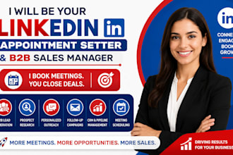 be your linkedin appointment setter and b2b sales manage