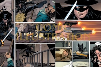 do graphic novel comic artist comic book illustration comic colorist comic cover