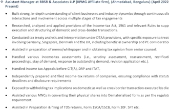 provide income tax compliance and advisory services