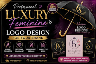 design a luxury feminine logo