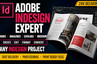 adobe indesign project layout typesetting formatting editing