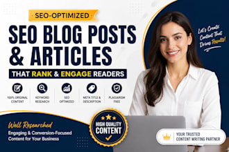 write SEO blog posts, articles, and affiliate content that ranks