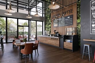 design stunning cafe coffee shop restaurant bar and retail store interiors in 3d