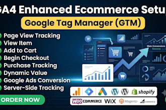 setup ga4 enhance ecommerce track by gtm