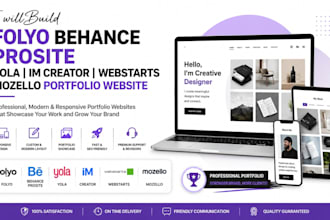 build folyo behance prosite yola im creator webstarts mozello portfolio website