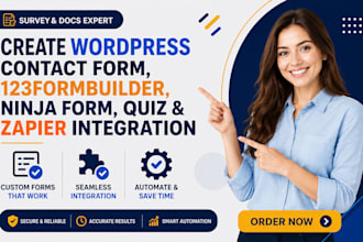 create wordpress contact form 123formbuilder ninja form quiz zapier integration