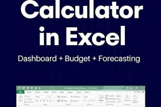 create excel cost analysis, budget and profit calculator