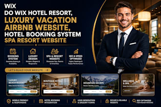design wix hotel resort,luxury vacation airbnb website,hotel booking system spa