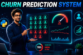 build a customer churn prediction model with an interactive dashboard